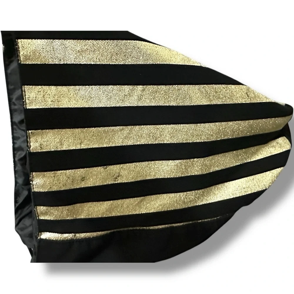 258 Victoria’s Secret | EUC Black Gold Heart Tote Bag Shopper Large (22x13x9)